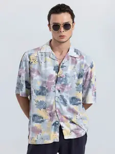 Snitch Classic Oversized Fit Floral Printed Casual Shirt
