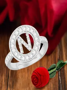 MEENAZ Silver-Plated Finger Ring