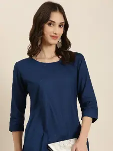 SHOWOFF Thread Work Straight Kurta