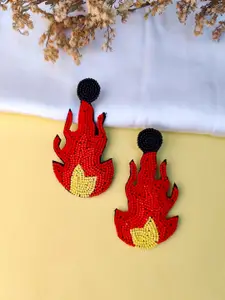 Crunchy Fashion Beaded Contemporary Drop Earrings