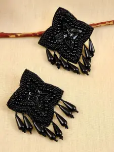 Crunchy Fashion Beaded Contemporary Ear Cuff Earrings