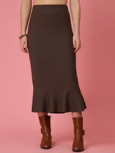 Mafadeny A-Line Midi Skirt