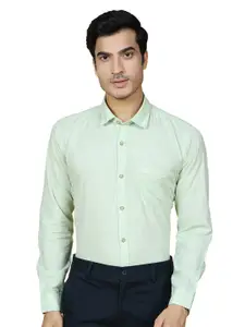 VRIKSH Spread Collar Cotton Formal Shirt