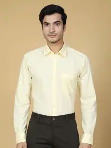 ZEDD Spread Collar Cotton Formal Shirt