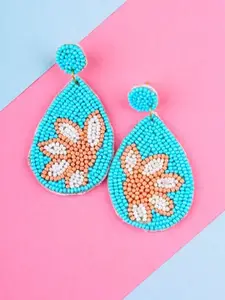 Crunchy Fashion Artificial Beads Oval Drop Earrings