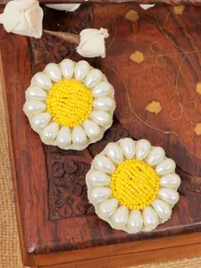 Crunchy Fashion Beaded Floral Drop Earrings