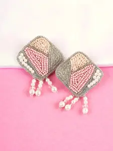 Crunchy Fashion Beaded Square Drop Earrings