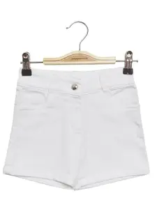 Peppermint Girls Mid Rise Cotton Shorts