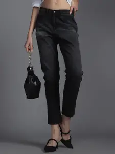 Recap Women Relaxed Fit High-Rise Comfort Cropped Jeans