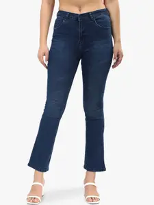 Recap Women Comfort Bootcut Clean Look High-Rise Light Fade Stretchable Jeans