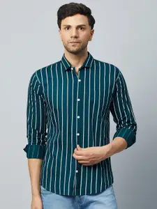 Club York Slim Fit Striped Cotton Casual Shirt