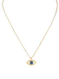 Krelin Gold-Plated Evil Eye Pendant Chain