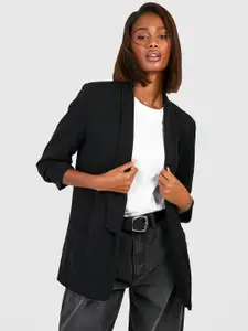 Boohoo Women Front-Open Tailored Longline Blazer