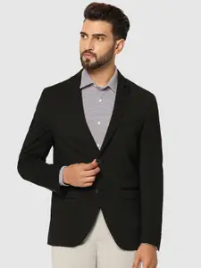 Blackberrys Striped Notched Lapel Collar Single-Breasted Formal Blazer