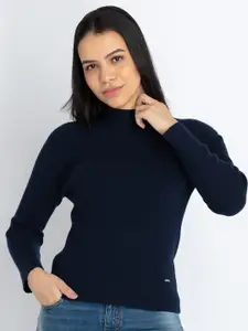 Status Quo Turtle Neck Ribbed Pullover Sweater