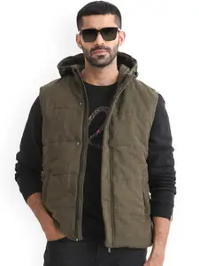 RARE RABBIT Men Rald Puffer Hooded Jacket