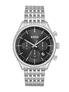 BOSS Gregor Men Round Dial Scratch Resistance Analogue Chronograph Watch-1514082-Black