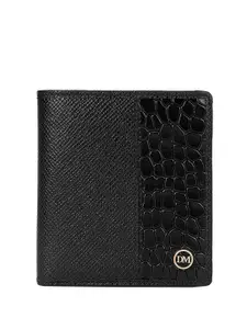 Da Milano Abstract Textured Leather Two Fold Wallet