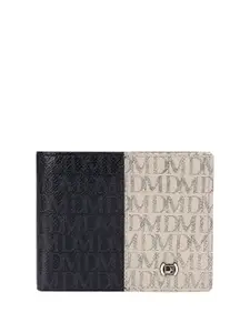 Da Milano Colourblocked Leather Two Fold Wallet