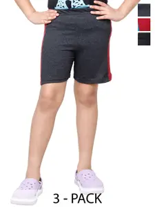 BAESD Girls Pack Of 3 Pure Cotton Shorts