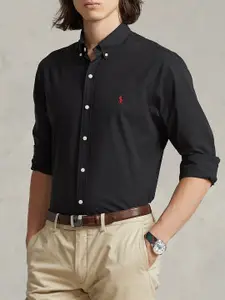 Polo Ralph Lauren Button-Down Collar Cotton Linen Formal Shirt