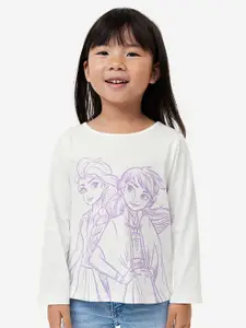 H&M Girls 5-Pack Printed Cotton Tops