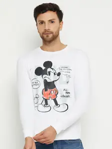 Wear Your Mind Mickey Mouse Graphic Printed Sweatshirt