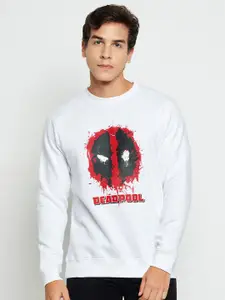 Wear Your Mind Deadpool Graphic Printed Sweatshirt