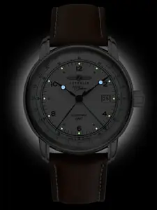 ZEPPELIN Men Printed Dial And Leather Straps Analogue Automatic Motion Powered Watch 86661