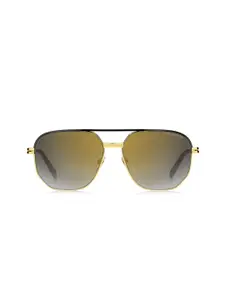 MARC JACOBS Men Gold Lens & Black Square Sunglasses with UV Protected Lens