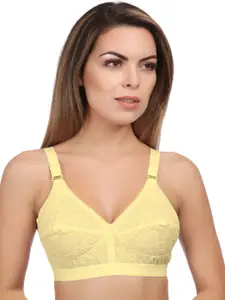 Eve's Beauty Floral Self Design Full Coverage Bra With All Day Comfort