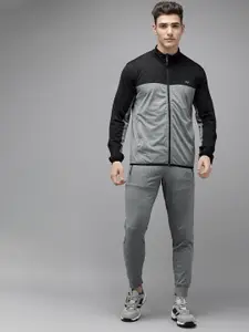 Wildcraft Colourblocked Jacket And Mid-Rise Joggers