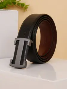 Teakwood Leathers Men Textured Leather Belt