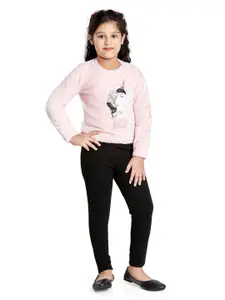 Peppermint Girls Embellished Top with Trousers