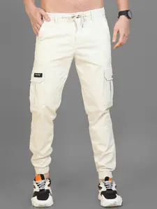 Reslag Men Mid-Rise Cotton Joggers Trousers