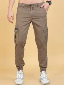 Reslag Men Mid-Rise Cotton Cargos Trousers