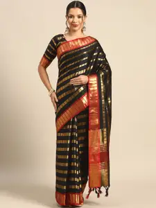 KALINI Woven Design Zari Pure Silk Saree