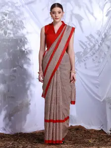 KALINI Geometric Printed Saree