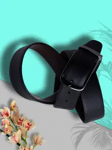 Elite Crafts Men Textured Leather Reversible Formal Belt