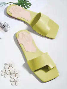 Shoetopia Girls Slip-On One Toe Flats