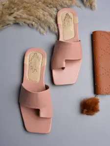 Shoetopia Girls One Toe Flats