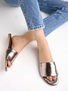 Shoetopia Girls Open Toe Flats