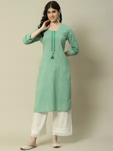 Rangriti Striped Straight Kurta
