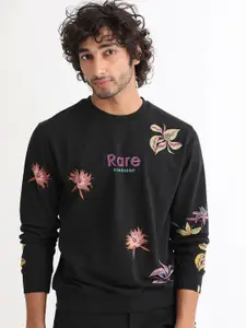 RARE RABBIT Men Panton Floral Printed Sweatshirt