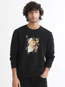 RARE RABBIT Men Notic Printed Sweatshirt