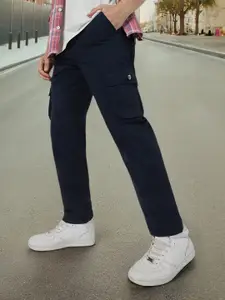 Urbano Fashion Men Mid-Rise Cargos Trousers