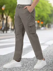 Urbano Fashion Men Mid-Rise Cargos Trousers