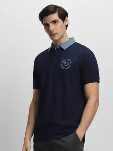 Dennis Lingo Polo Collar Short Sleeves Pure Cotton T-shirt