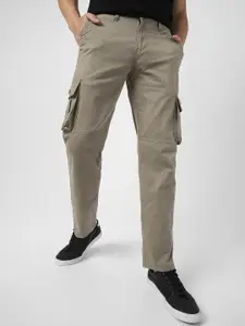 Urbano Fashion Men Mid-Rise Cargos Trousers