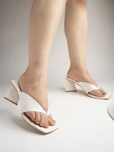 Shoetopia Girls Open Toe Block Heels